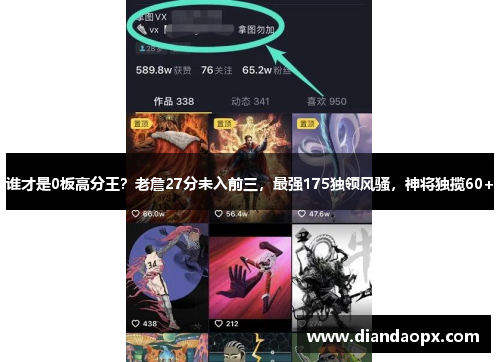 谁才是0板高分王？老詹27分未入前三，最强175独领风骚，神将独揽60+